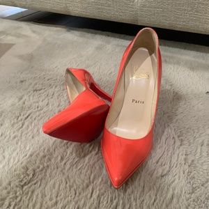 Christian Louboutin Pagelle Patent Leather Pump.  Worn once